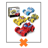 Fabs World stuntauto rood